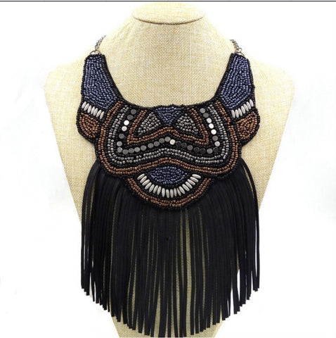 Boho Tribal Style Statement Necklace