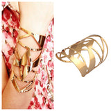 Long Abstract Cuff Bracelet