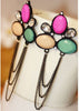 Multi Color Chain Earrings