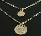 Multilayer Tree Coin Necklace