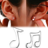 Music Note Stud Earrings