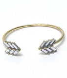 Chevron Stone Cuff Bracelet