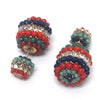 Double Sided Multicolored Earrings