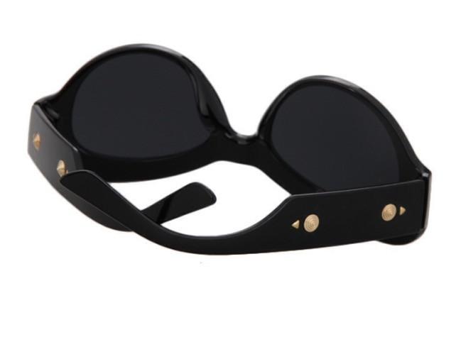 Gold Studded Black Sunglasses