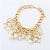 Pearl Gold Tone Statement Necklace