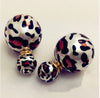 Leopard Double Sided Bubble Earrings
