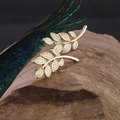 Gold Leaf Design Earrings