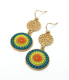 Bright Colored Dangle Earrings