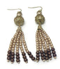 Beaded Tassell Dangle Earrings