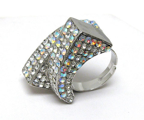 Crystal Multicolor Stretch Ring