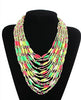 Neon Multicolor Beaded Necklace!