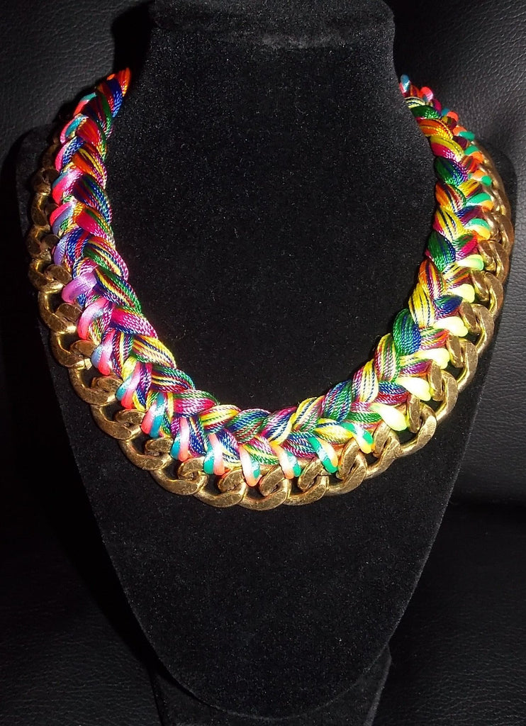 Bright Multicolor Choker Necklace