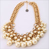 Pearl and Rhinestone Statement Necklace