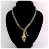 Gold Snake Wrap Necklace