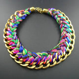 Bright Multicolor Choker Necklace