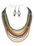 Multistrand Beaded Bright Necklace