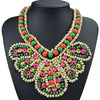 Tribal Beaded Flower Shaped Necklace