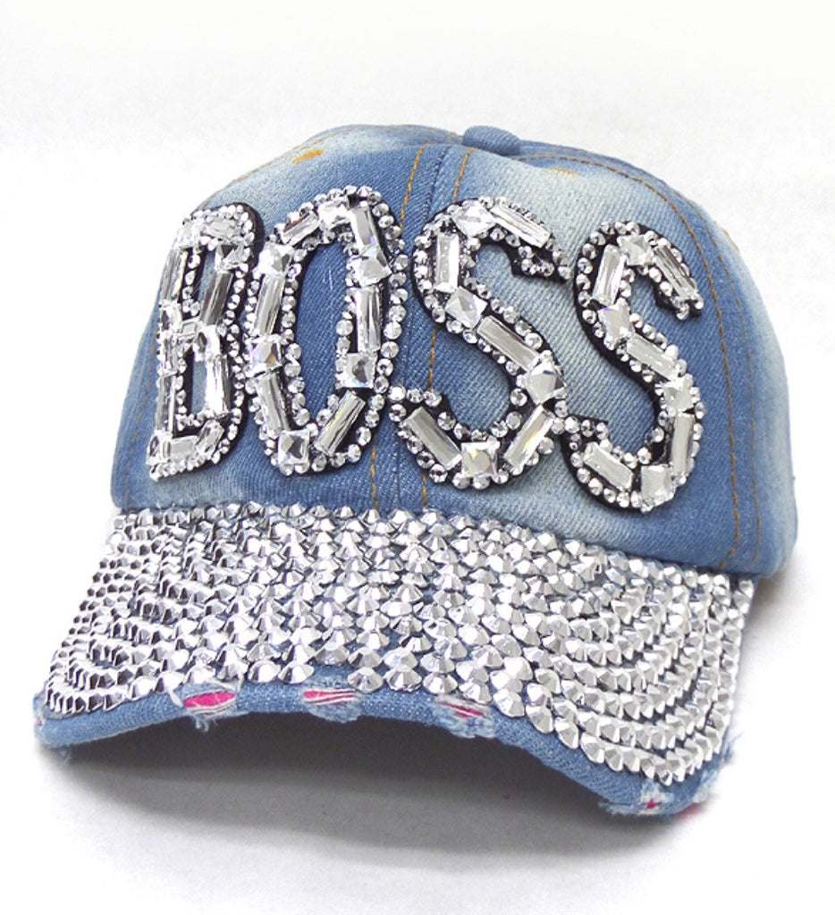 Rhinestone BOSS Hat