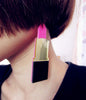 Small Mirror Lipstick Earrings