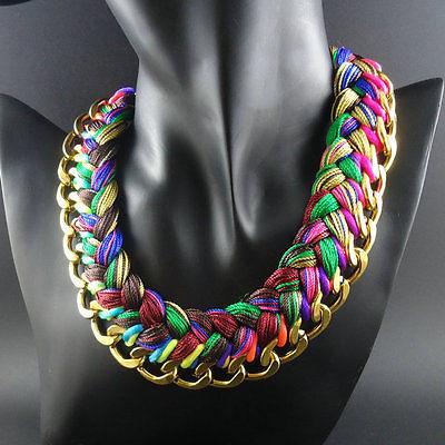 Bright Multicolor Choker Necklace