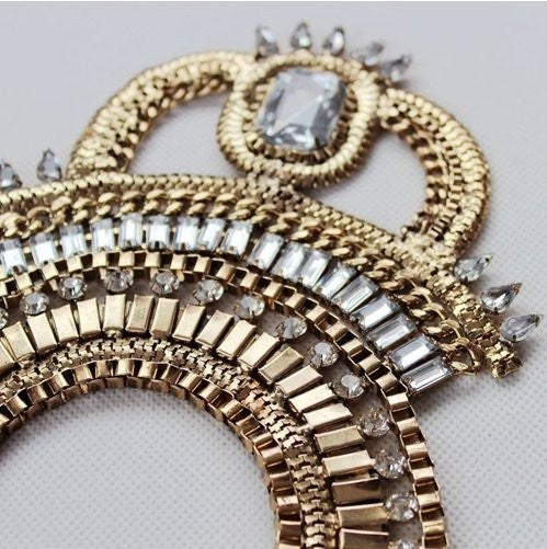 Unique Jewel Pendant Statement Necklace