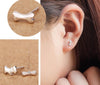 Dog and Bone Stud Earrings