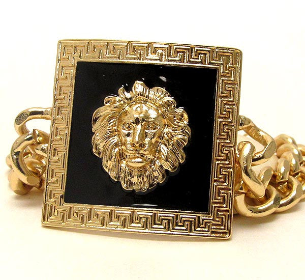 Lion Charm Chain Bracelet