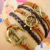 Anchor Infinity Charm Bracelet