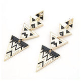 Geometric Triangle Dangle Earrings