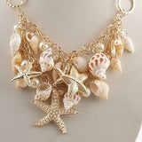 Shell with Pearls Necklace