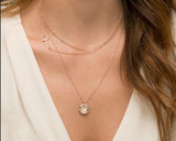 Multilayered Cross Coin Necklace