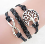 Infinity Tree Charm Bracelet