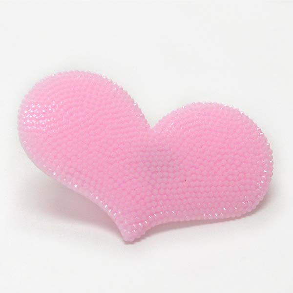 Large Pink Heart Acrylic Ring