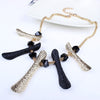 Tribal Style Gold and Black Necklace