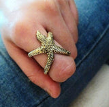 Retro Vintage Starfish Ring