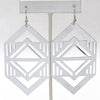 Large Abstract Design Dangle Earrings