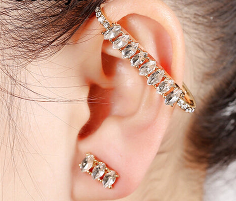 Gold Colored Bling Ear Cuff