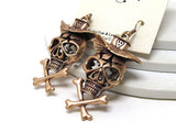 Skull Copper Earrings