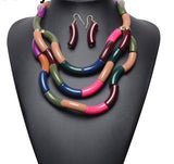 Unique Multicolor Necklace Set