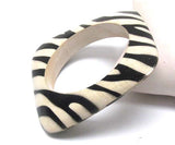Zebra Bangle Bracelet