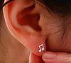 Music Note Stud Earrings