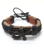 Leather Pull Tie Ankh Bracelet